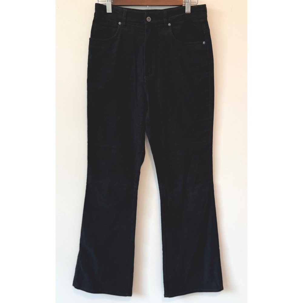 Billy Reid Women's Sz 6 Black Cotton Twill Wide Leg Pants Minimalist Capsule